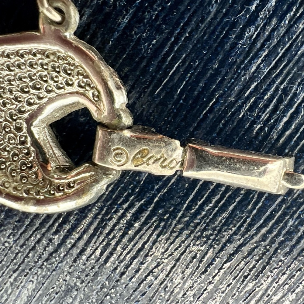 Vintage CORO silver tone link bracelet 7” - Picture 3 of 10